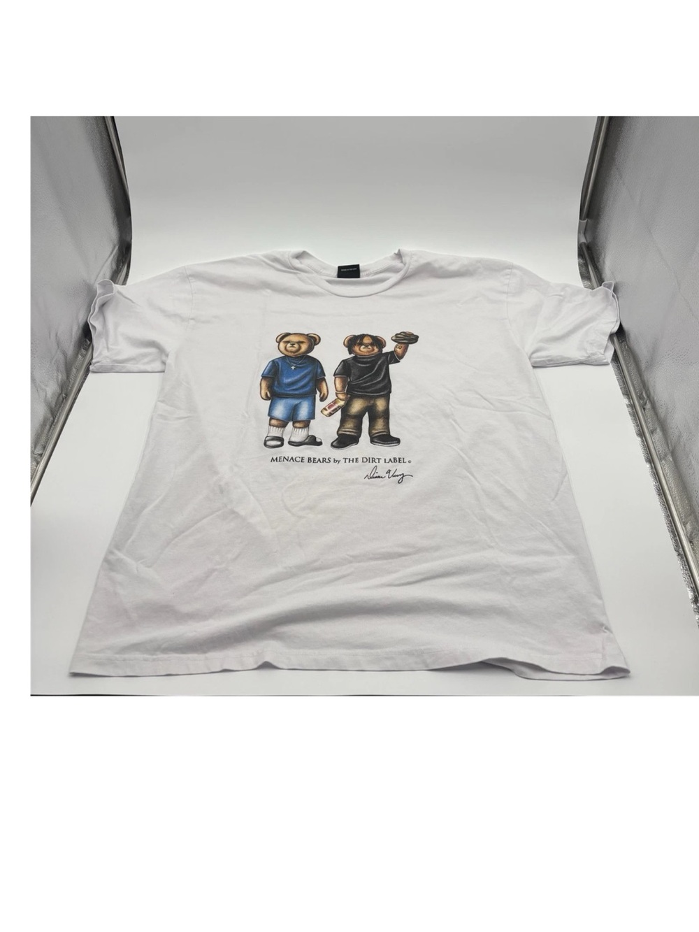 The Dirt Label Menace Bears Graphic T-Shirt White XL